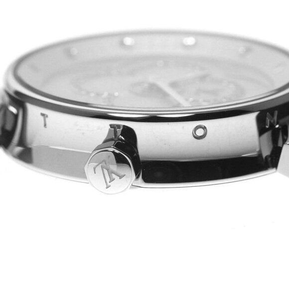 LOUIS VUITTON Tambour Moon Divine PM Lila QA160 Quartz Ladies Watch - Picture 5 of 7